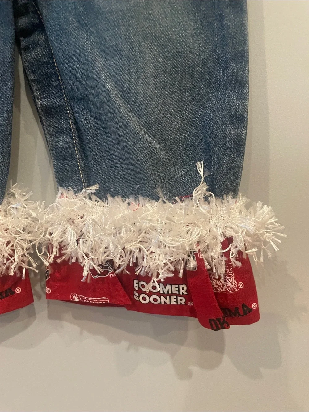 OshKosh B'gosh Blue Denim Overalls with Oklahoma Sooners accents new 9 mo